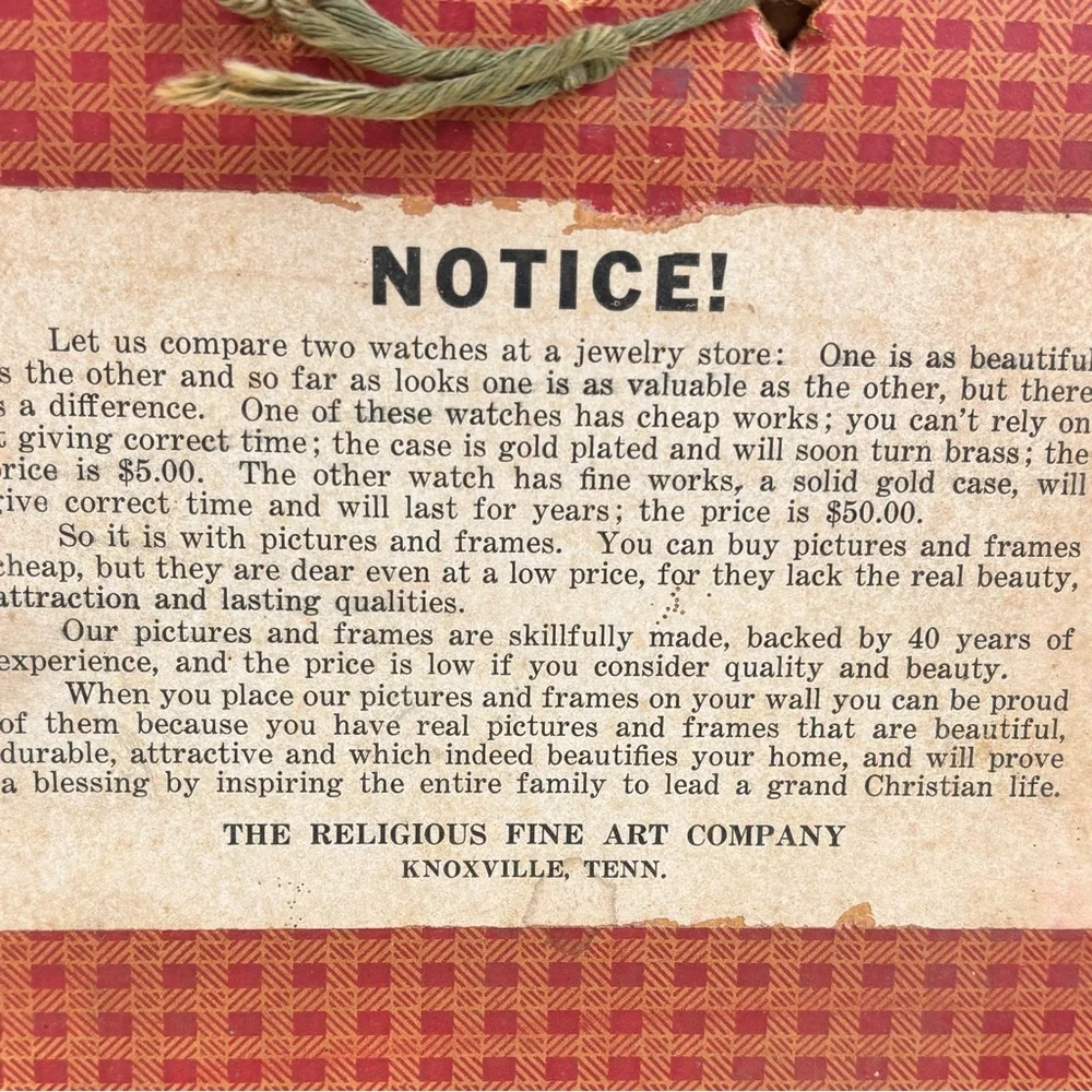 Vintage “Mother of our Savior” picture-framed & matted-Religious Art